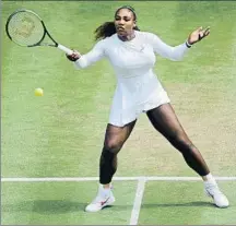  ?? FOTO: AP ?? Serena Williams, en el partido ganado a Julia Goerges