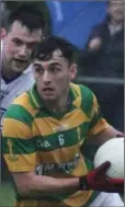  ??  ?? Paudie Cahill of Clongeen in control against Ballyhogue.