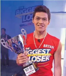  ??  ?? Pinoy Biggest Loser Doubles edition Bryan Castillo lost a total of 154 pounds.