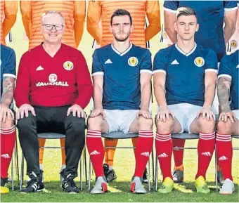  ??  ?? While he was Scotland boss, Mcleish had to find a way to fit Kieran Tierney and Andy Robertson into the same team