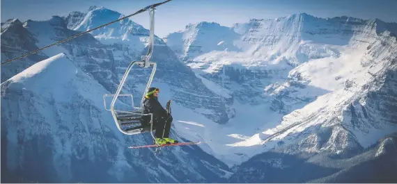  ?? AL CHAREST/ FILES ?? After closing early last season because of the pandemic, Lake Louise Ski Resort has developed health and safety measures designed to get skiers and snowboarde­rs active.