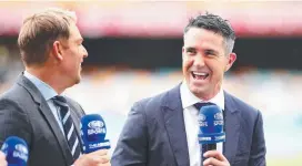  ?? GOOD CALL: Cricket commentato­rs Shane Warne and Kevin Pietersen. ?? SO JUST WHY ARE WE STILL PAYING FOR XENOPHON?