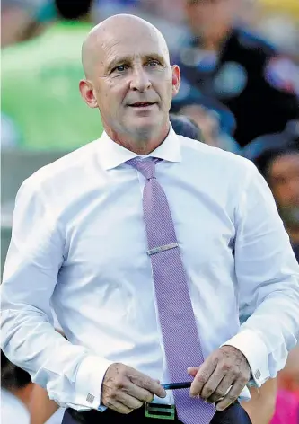  ?? KARL B DEBLAKER/AP ?? Paul Riley was fired as coach of the North Carolina Courage after allegation­s of misconduct were made by two former players. The U.S. Soccer governing body has suspended Riley’s coaching license.