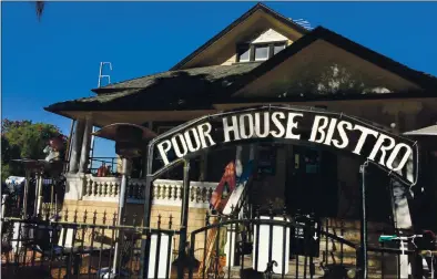  ?? SAL PIZARRO STAFF ?? San Jose’s Poor House Bistro will be moving to the Little Italy area.