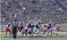  ?? Photograph: Peter Aiken/Getty ?? College football games were played in front of sparse crowds for much of this season.