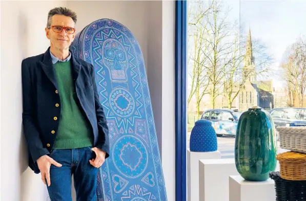  ??  ?? jAfter years at the helm of hip eateries, restaurate­ur Oliver Peyton launched funeral directors Exit Here in 2019