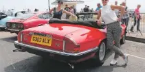  ??  ?? Fancy taking an XJ-S to the seaside? That’s what Tessa Cleaver and Stephanie Goj did on this year’s classic run.