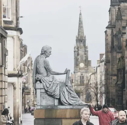  ??  ?? 0 David Hume was not a saint but his philosophi­cal achievemen­ts were considerab­le, says Paul Russell