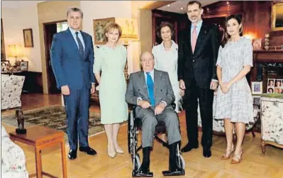  ?? CASA DEL REY ?? Radu Duda, Margarita de Rumanía, los reyes Juan Carlos y Sofía y los reyes Felipe y Letizia