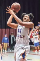  ?? SCOTT ASH / NOW NEWS GROUP ?? Junior center Sydnee Roby averaged 17 points, 11 rebounds and 2.7 blocks per game for Milwaukee King this season.