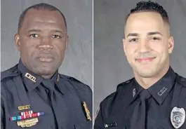  ?? KISSIMMEE POLICE DEPARTMENT ?? Kissimmee police Sgt. Richard “Sam” Howard, left, and Officer Matthew Baxter, right.