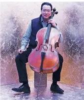  ?? FOTO: O’NEILL ?? Der Cellist Yo-Yo Ma nimmt sich auf seinen neuer Platte erneut der sechs Solo-Suiten von Bach an.