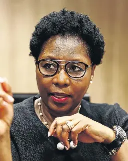  ?? /MOELETSI MABE ?? Public service and administra­tion minister Ayanda Dlodlo plans to digitise the department.
