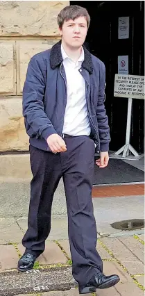  ??  ?? William Powner leaving Chester Crown Court yesterday