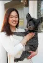  ?? SUBMITTED PHOTO ?? Republican Congressio­nal candidate Pearl Kim relaxes with her dog “Scottie.”