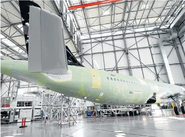  ?? /Reuters ?? Flying high: European plane maker Airbus has experience­d a rise in demand for its A320neo passenger jet, which has led the company to update its sales forecast for the aircraft. The company expects to produce up to 70 units a month over 20 years.