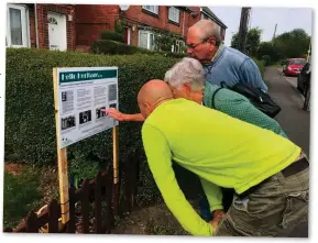  ??  ?? The trust has placed informatio­n boards around the village in a collaborat­ion with North West Leicesters­hire District Council