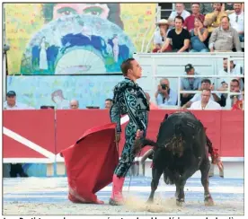  ?? (Photo Daniel Chicot) ?? Juan Bautista sera de nouveau présent sur le sable arlésien pour la douzième corrida goyesque de la feria du Riz.