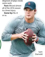  ??  ?? Sam Darnold