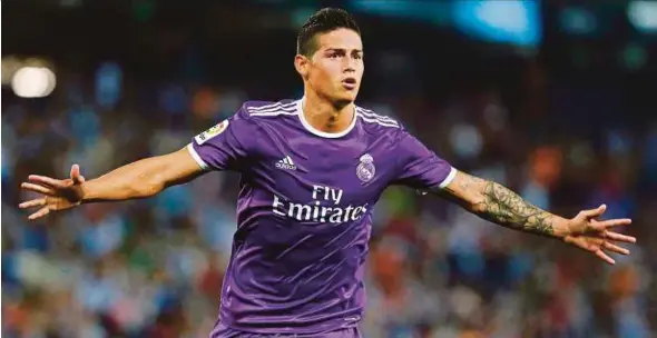  ?? AFP PIC ?? James Rodriguez has joined Bayern Munich on a two-year loan from Real Madrid.