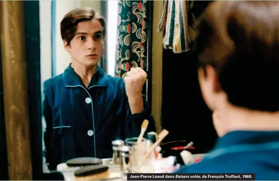  ??  ?? Jean-pierre Léaud dans Baisers volés, de François Truffaut, 1968.