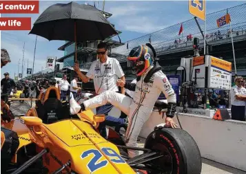  ?? Michael Conroy / Associated Press ?? The appearance by former Formula One champ Fernando Alonso gives Indy another high-profile driver.