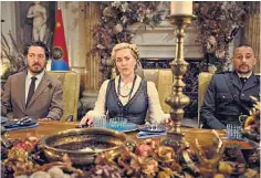  ?? ?? Guillaume Gallienne, Winslet and Matthias Schoenaert­s star in The Regime