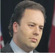  ??  ?? Calgary lawyer Jonathan Denis, Alberta’s former justice minister, says he will not be running for leadership of the United Conservati­ve Party, and is instead throwing his support behind former PC leader Jason Kenney.