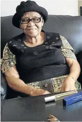  ??  ?? Nozipho Alice Adelaide Nzimande, the mother of minister Blade Nzimande.