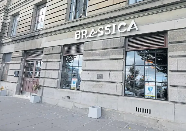  ??  ?? The now defunct Brassica restaurant, whose former director faces fraud charges at Dundee Sheriff Court involving thousands of pounds.