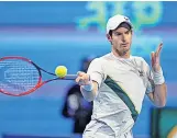  ?? ?? Precaution Andy Murray played a gruelling schedule in Doha