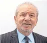  ??  ?? Lord Sugar initially defended his tweet but later issued an apology.