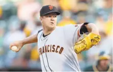  ?? Scott Strazzante / The Chronicle ?? Matt Cain is 3-11 with a 5.66 ERA this season. His best season was 2012 (16-5, 2.79), which included a perfect game.