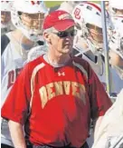  ?? DAVID ZALUBOWSKI/ASSOCIATED PRESS 2010 ?? Bill Tierney has won NCAA titles at Princeton and Denver. No other coach has won national championsh­ips at two schools.