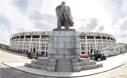  ?? AP ?? Estadio. 2018. El histórico estadio Luzhniki, construido en 1956, será sede de los partidos de apertura y final de la Copa Mundial de fútbol en el