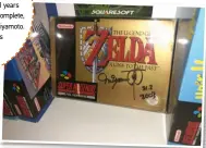  ??  ?? the legend of Zelda: a link to the past “I bought this game around 11 years ago. It’s in beautiful condition, complete, and I got it signed by Shigeru Miyamoto. It replenishe­s my hearts whenever I touch it.” paid: £5