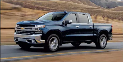  ??  ?? The 2021 Chevy Silverado Crew Pickup Truck. Photo courtesy of Chevrolet Internet Media.