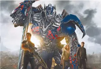 ??  ?? TRANSFORME­RS: AGE OF EXTINCTION