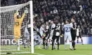  ??  ?? Juventus’ Paulo Dybala stunned the Atlético Madrid defenders by finding the net from a tight angle. Photograph: Daniele Badolato/Juventus FC via Getty Images