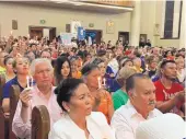  ?? ANGELA KOCHERGA/JOURNAL ?? More than 700 people participat­ed in a candleligh­t vigil at Saint Patrick’s Cathedral as part of a weekend in solidarity with migrants.