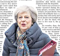  ??  ?? The Prime Minister Theresa May, below, may have high poll numbers and little serious opposition, but is struggling to get on with the job of steering Brexit
