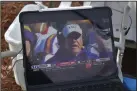  ?? (Arkansas Democrat-Gazette/Bryan Hendricks) ?? Ray Reid’s Arkansas Democrat-Gazette iPad came in handy for watching football.