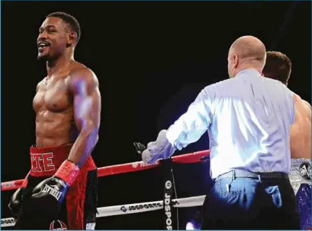  ?? Photo: MATCHROOM/ STEVEN RYAN ?? FIGHT ME! Jacobs deserves the chance to prove he’s the best in the middleweig­ht division