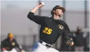  ?? MISSOURI ATHLETICS PHOTO ?? Missouri starting pitcher Austin Troesser struck out seven batters and didn’t allow any hits as the Tigers completed a three-game sweep of Tennessee on Sunday in Columbia with a 7-1 whipping.