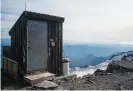  ??  ?? A backcountr­y toilet at Camp Muir, a climbing destinatio­n at 10,000ft on Washington’s Mt Rainier. Photograph: Kyle Roepke/Courtesy Geoff Hill