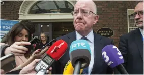  ??  ?? Justice Minister Charlie Flanagan apologised for remarks he made in the Dáil to Labour TD Alan Kelly