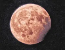  ??  ?? Bei der jüngsten Mondfinste­rnis gelang Yara eine spektakulä­re Aufnahme des feuerroten Mondes.