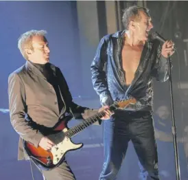  ?? JASON DECROW/AP ?? Gang of Four guitarist Andy Gill (left) and singer Jon King in 2011.