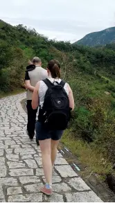  ??  ?? Below left:Walking trail on Lamma Island..