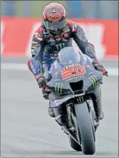  ?? ?? Quartararo, con la Yamaha en Assen.